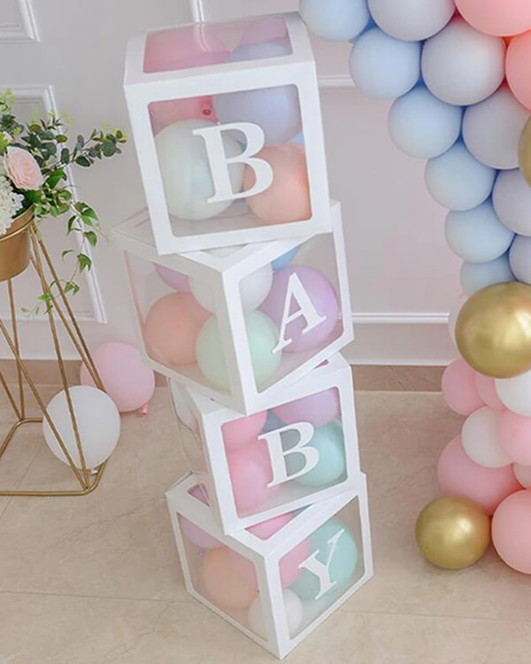 617655_Набор_коробок_для_шаров_Baby_Белый_30_30_30_см_4_шт_в_кор_4 blank