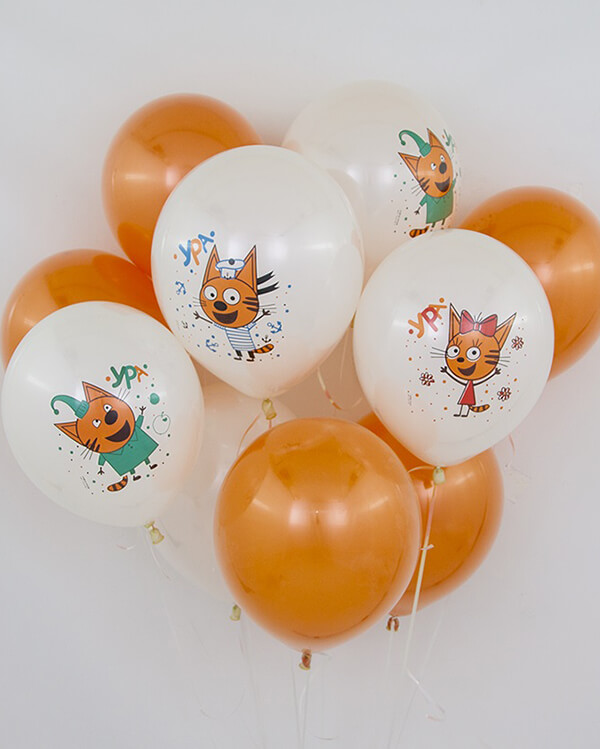 711284-25_Шар_(12_30_см)_Три_Кота_Белый_(200)_пастель_1_ст_25_шт_5 blank