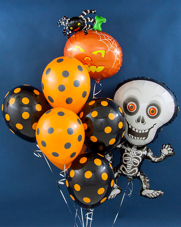 114736_Шар_(12_30_см)_Точки_Оранжевый_(061)_Черный_(080)_пастель_5_ст_50_шт_2 blank