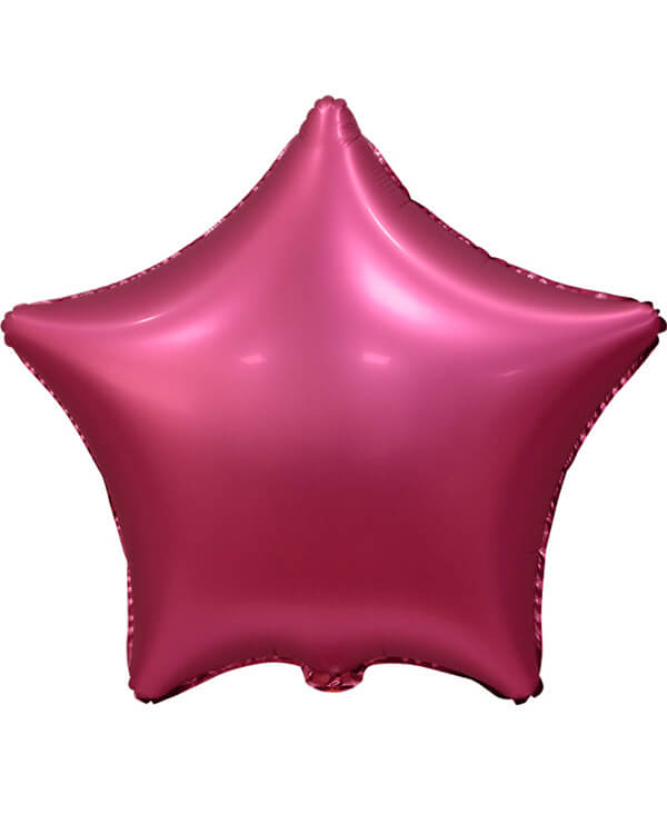 123144_Шар_(18_46_см)_Звезда_Бордовый_Сатин_5_шт_в_упак blank