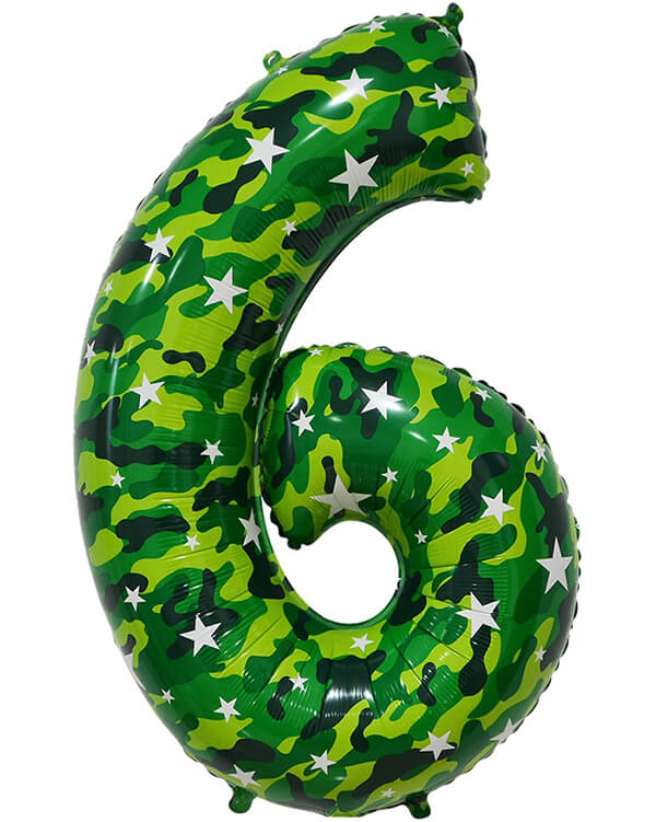 131016_Шар_(34_86_см)_Цифра_6_Камуфляж_1_шт_в_упак blank