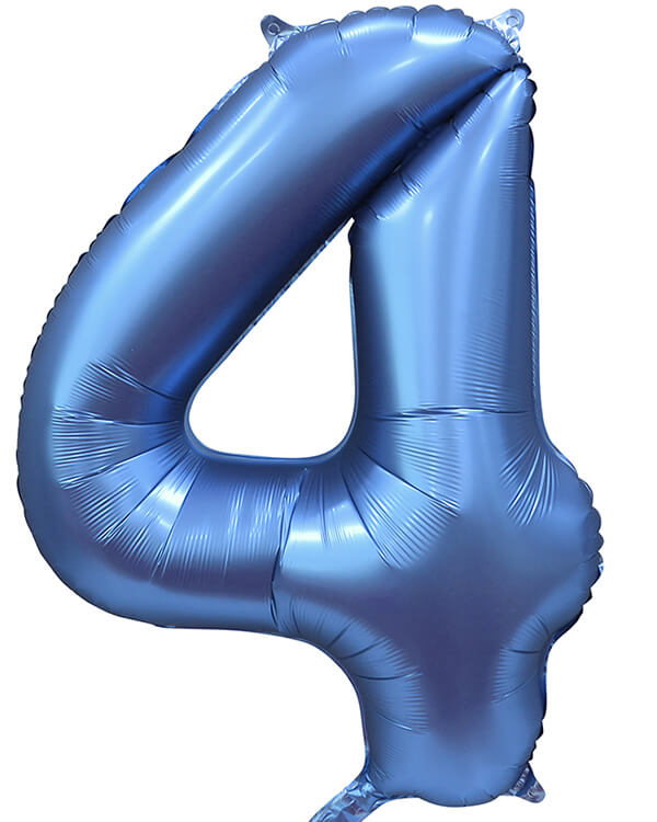 131054V_Шар_(34_86_см)_Цифра_4_Синий_Сатин_1_шт_в_упак blank