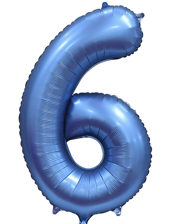 131056V_Шар_(34_86_см)_Цифра_6_Синий_Сатин_1_шт_в_упак blank