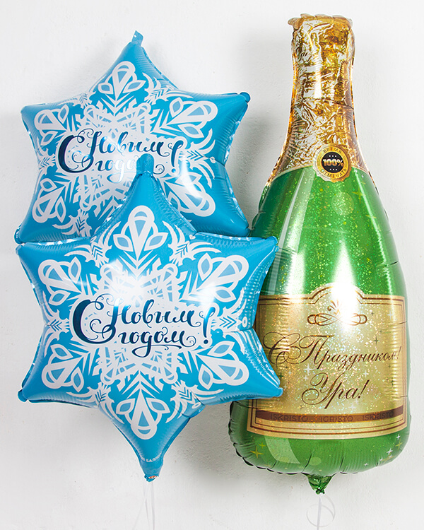 13336_Шар_(19_48_см)_Фигура_Снежинка_С_Новым_Годом!_Голубой_1_шт_в_упак_3 blank