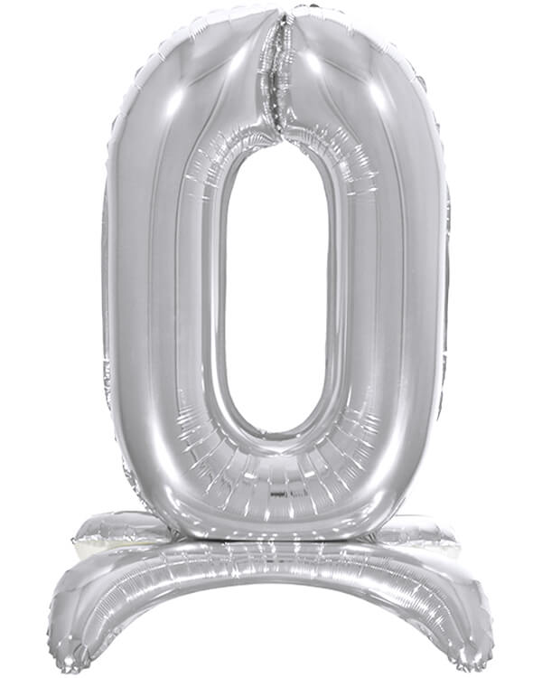 134010_Шар_(32_81_см)_Цифра_0_на_подставке_Серебро_1_шт_в_упак blank