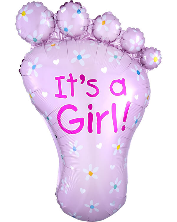 15122_Шар_(30_76_см)_Фигура_Ножка_малышки_Розовый_1_шт blank