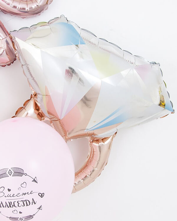 190762_Шар_(27_69_см)_Фигура_Кольцо_с_бриллиантом_Розовое_Золото_1_шт_2 blank