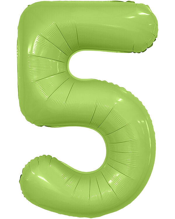 221790_Шар_(40_102_см)_Цифра_5_Slim_Фисташка_Сатин_1_шт_в_упак blank