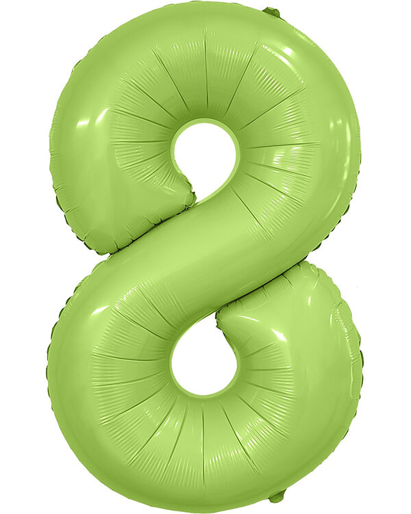 222117_Шар_(40_102_см)_Цифра_8_Slim_Фисташка_Сатин_1_шт_в_упак blank
