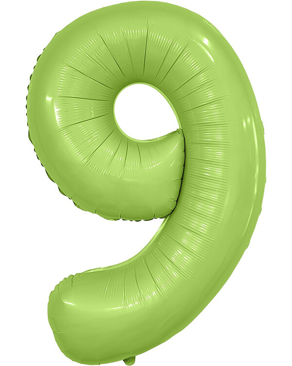 222124_Шар_(40_102_см)_Цифра_9_Slim_Фисташка_Сатин_1_шт_в_упак blank