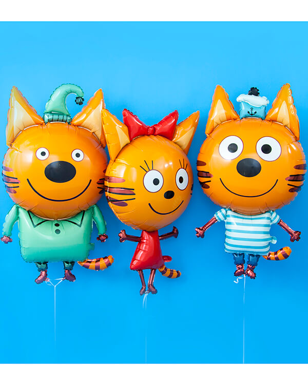 401116_Шар_(34_86_см)_Фигура_Три_Кота_Карамелька_1_шт_в_упак_6 blank