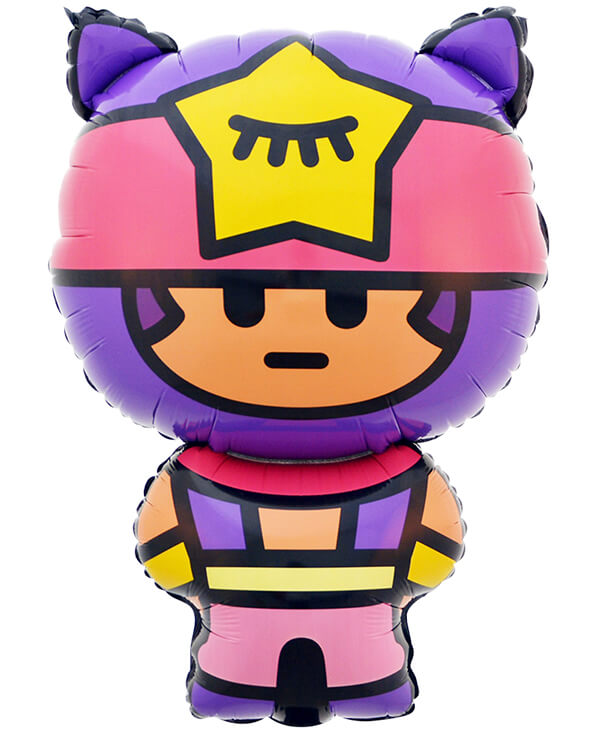 501509_Шар_(34_86_см)_Фигура_Бравл_Старс_Сэнди_1_шт_в_упак blank