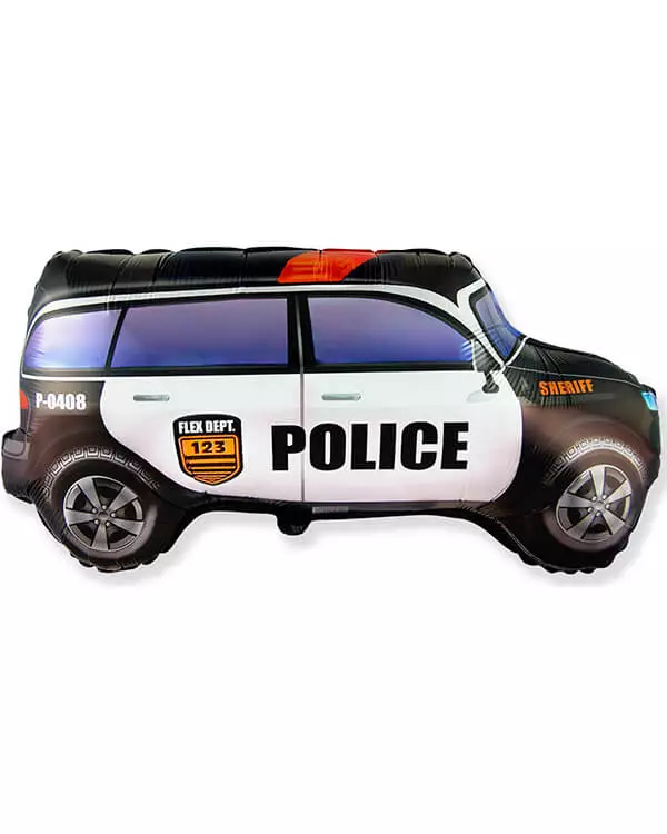 901773_Шар_(33_84_см)_Фигура_Полицейская_машина_Черный_1_шт blank