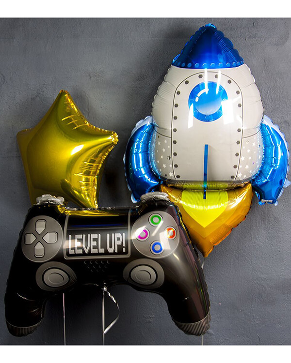901840_Шар_(27_69_см)_Фигура_Геймпад_Черный_1_шт_1 blank